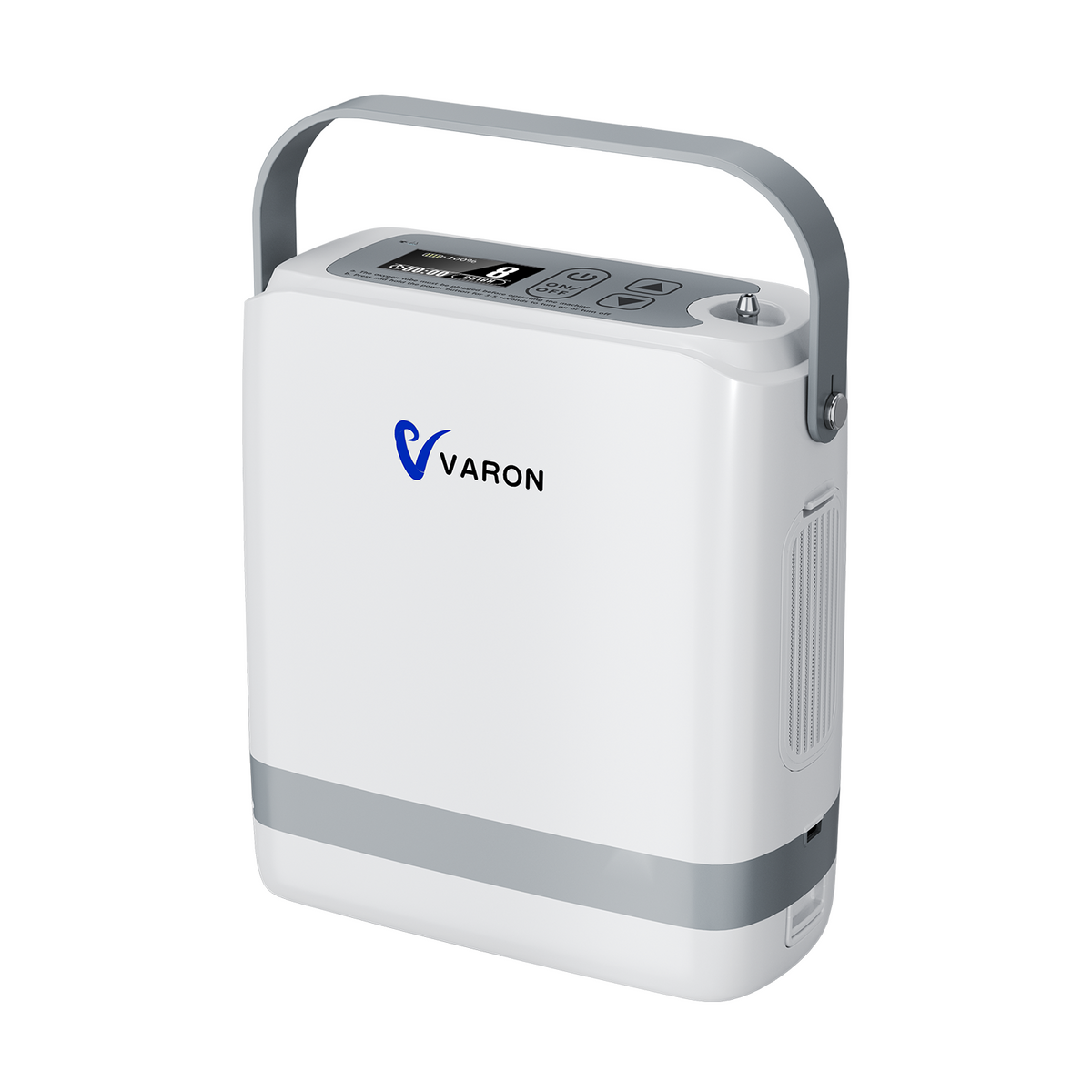 VARON VP-8G | Kannettava happirikastin 1–8 pulssivirtauksella – Kevyt matkakumppani