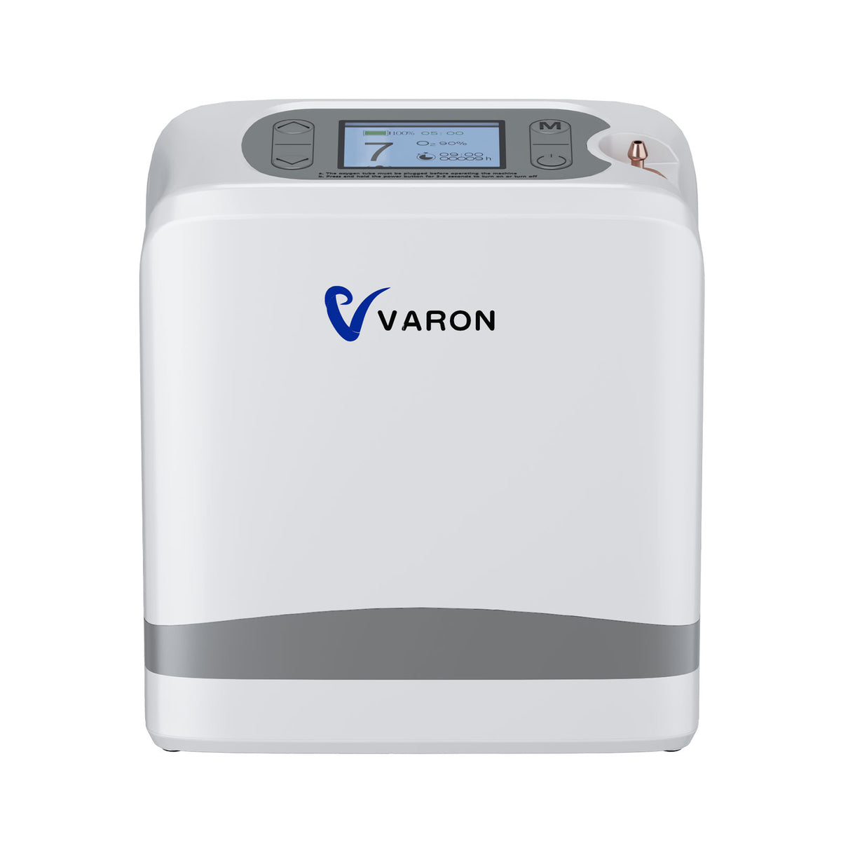 VARON VP-8 Lite kannettava happirikastin – 2 kg, pulssihappi 1–7 tasoa, kotiin ja matkalle